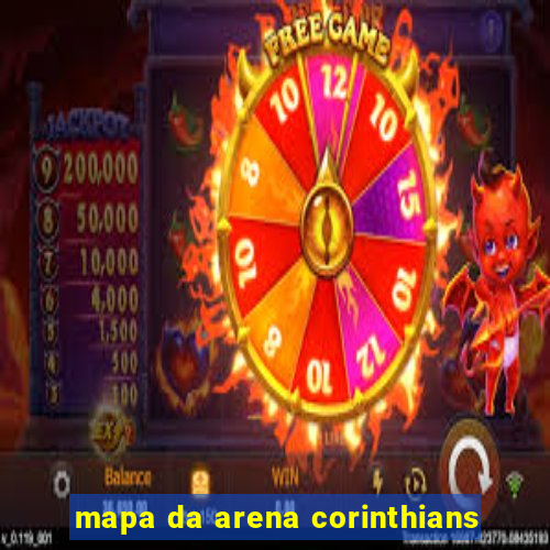 mapa da arena corinthians